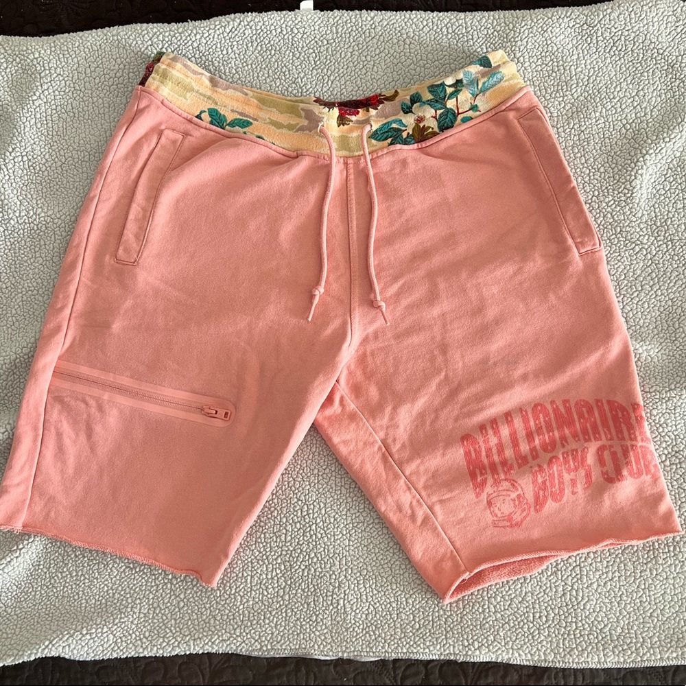 Billionaire boys club light pink shorts, size XL